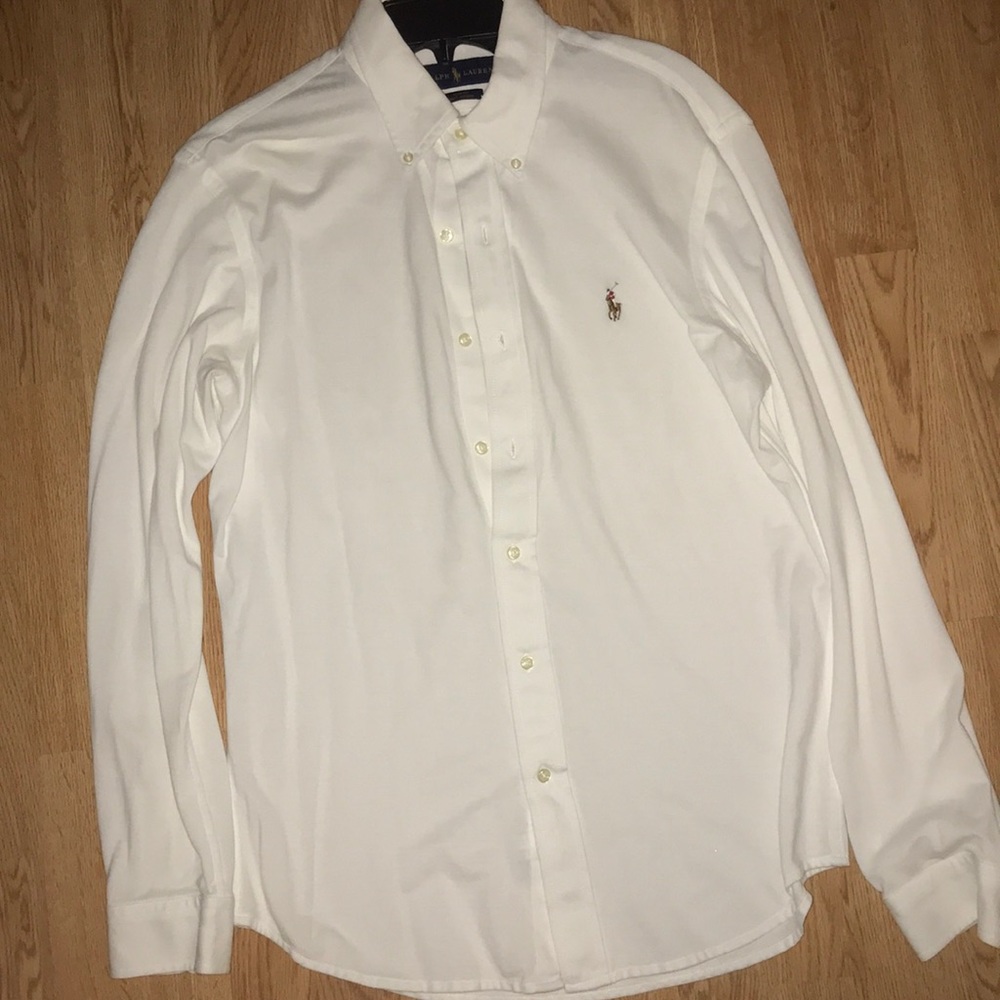 Ralph Lauren Slim Fit (Knit Oxford) Button Down